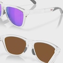 Óculos de Sol Oakley Frogskins Range XL Prizm Violet Matte Clear - Foto 6