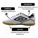 Kit Chuteira Futsal Umbro Manchester + Meião - Adulto - Foto 4
