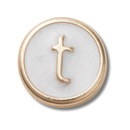 Jibbitz Crocs Letra T Perolizada - Foto 1