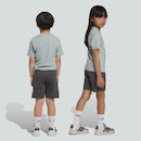Conjunto adidas Big Logo T Set 160 Infantil - Foto 2
