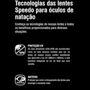 Óculos De Natação Junior Olympic Speedo Proteção UV AntiFog - Foto 3