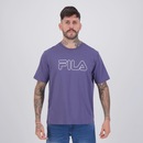 Camiseta Fila Regular Letter Outline Masculina - Foto 1