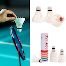Kit Peteca de Badminton Gold Sports Disifu 333 De Pena de Ganso - 6 Unidades - Foto 7