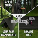 Capa Esportiva Gold Sports Ultra ProTérmico Com Capuz 3X1 Anti Chuva-Caminhadas-Acampamento - Foto 3