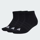 Meia Cano Baixo com Amortecimento adidas Essentials Unissex - 3 Pares - Foto 3
