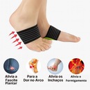 Par Palmilha SML Ortopédica Arco Plantar Apoio Almofadas Absorve Impacto Suporte Anatômico - Foto 4
