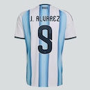 Camisa Argentina I 26/27 9 J. Alvarez adidas Masculina - Foto 1