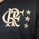 Camisa do Flamengo Retrô Volta Zico Gold Braziline - Infantil - Foto 2