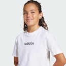 Camiseta adidas Logo Linear 160 Infantil - Foto 5