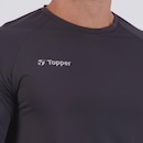 Camiseta Topper Basic Poliamida ML Masculina - treino - Foto 5