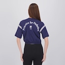 Camiseta Cropped Fila Chevron Letter Feminino - Foto 4