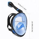 Mascara Subaquática de de Mergulho Gold Sports Full Face Confort IV Com Snorkel - Foto 3