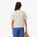 Camiseta de Malha Listrada Lacoste Feminina - Foto 3