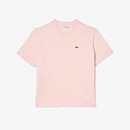 Camiseta de Algodão com Caimento Relaxado Lacoste Feminina - Foto 4