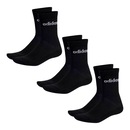 Kit 3 Pares de Meia Cano Alto adidas Linear Crew Unissex - Foto 1