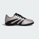 Chuteira Society Infantil Adidas Predator Essentials 24.5 Jr Platinum - Foto 1