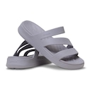 Sandália Crocs Getaway Strappy Sandal Mauve Mist - Feminino - Foto 3