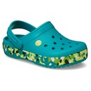 Sandália Crocs Crocband Glow Confetti Band Clog K Turbo - Infantil - Foto 2