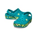 Sandália Crocs Crocband Glow Confetti Band Clog K Turbo - Infantil - Foto 4