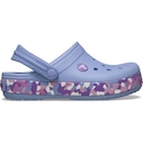Sandália Crocs Crocband Glow Confetti Band Clog K - Infantil - Foto 1