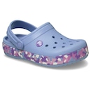 Sandália Crocs Crocband Glow Confetti Band Clog K - Infantil - Foto 2