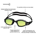 Óculos Natação Speedo Invictus Anti-fog UV Lentes Curvas - Foto 4