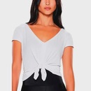 Camiseta Abertura Traseira Poliamida - Body For Sure - Feminina - Foto 3