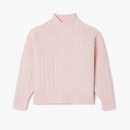 Suéter de Lã de Gola Alta com Efeito Patchwork Lacoste Feminino - Foto 4