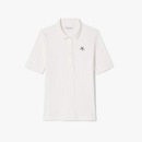 Camiseta Polo Pointelle L.12.D com marca slim fit Feminina - Foto 4