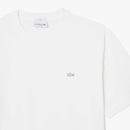 Camiseta de malha pesada de caimento folgado Lacoste Unissex - Foto 5