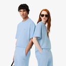 Camiseta de malha pesada de caimento folgado Lacoste Unissex - Foto 1