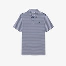 Camiseta Polo Golf Modelagem reta Ultra Dry Listrada Lacoste Masculina - Foto 3