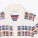 Vestido de Colarinho Polo de Malha Canelada Lacoste Feminino - Foto 5