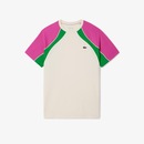 Camiseta Maculina De Tênis De Blocos Coloridos Ultra Dry Lacoste - Foto 1