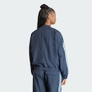 Jaqueta Corta-vento de Malha adidas Essentials Três Listras Feminina - Foto 3