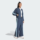 Jaqueta Corta-vento de Malha adidas Essentials Três Listras Feminina - Foto 4