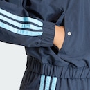 Jaqueta Corta-vento de Malha adidas Essentials Três Listras Feminina - Foto 5