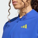 Jaqueta Corta-vento de Malha adidas Essentials Três Listras Feminina - Foto 5