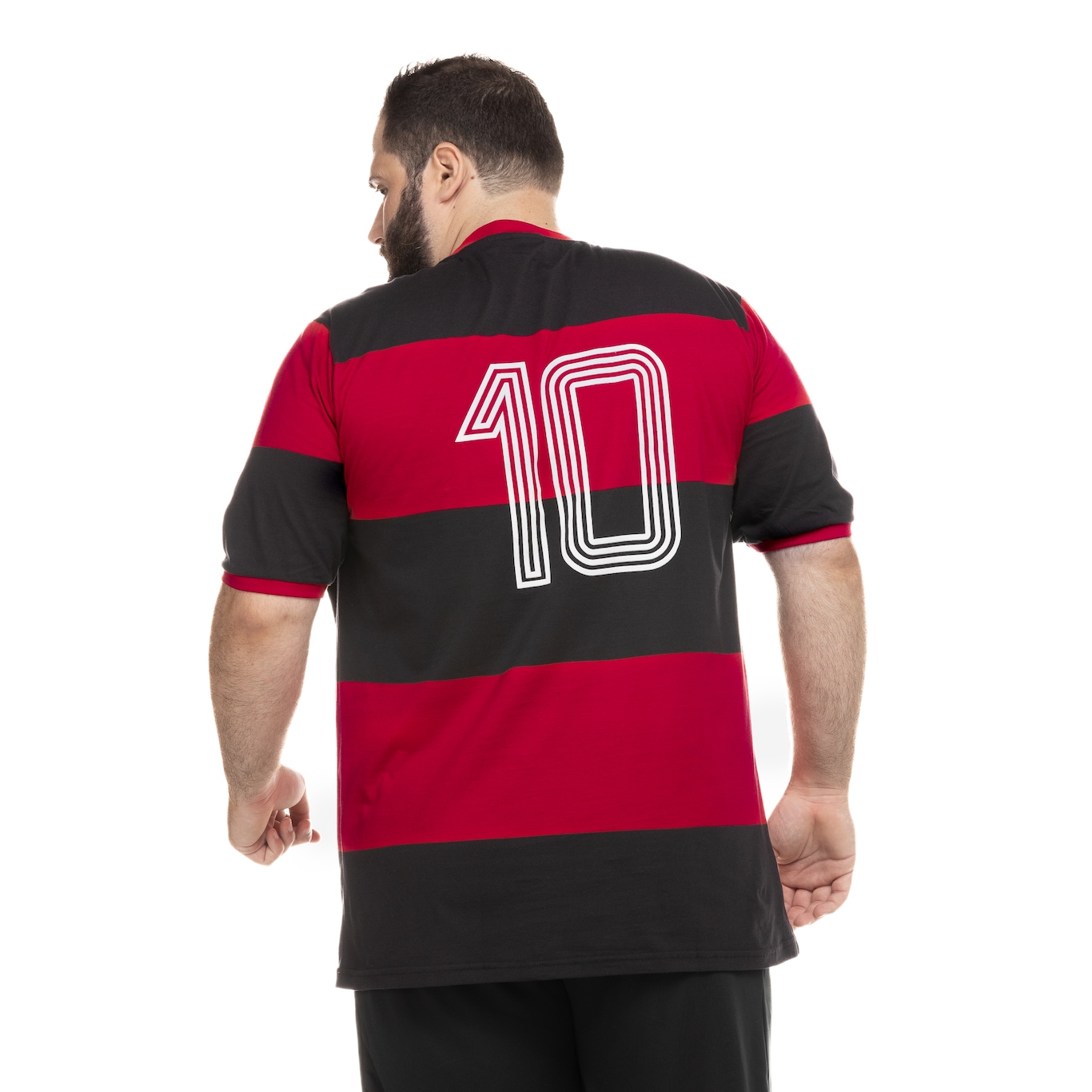 Camiseta do Flamengo Zico Braziline - Masculina - Foto 3