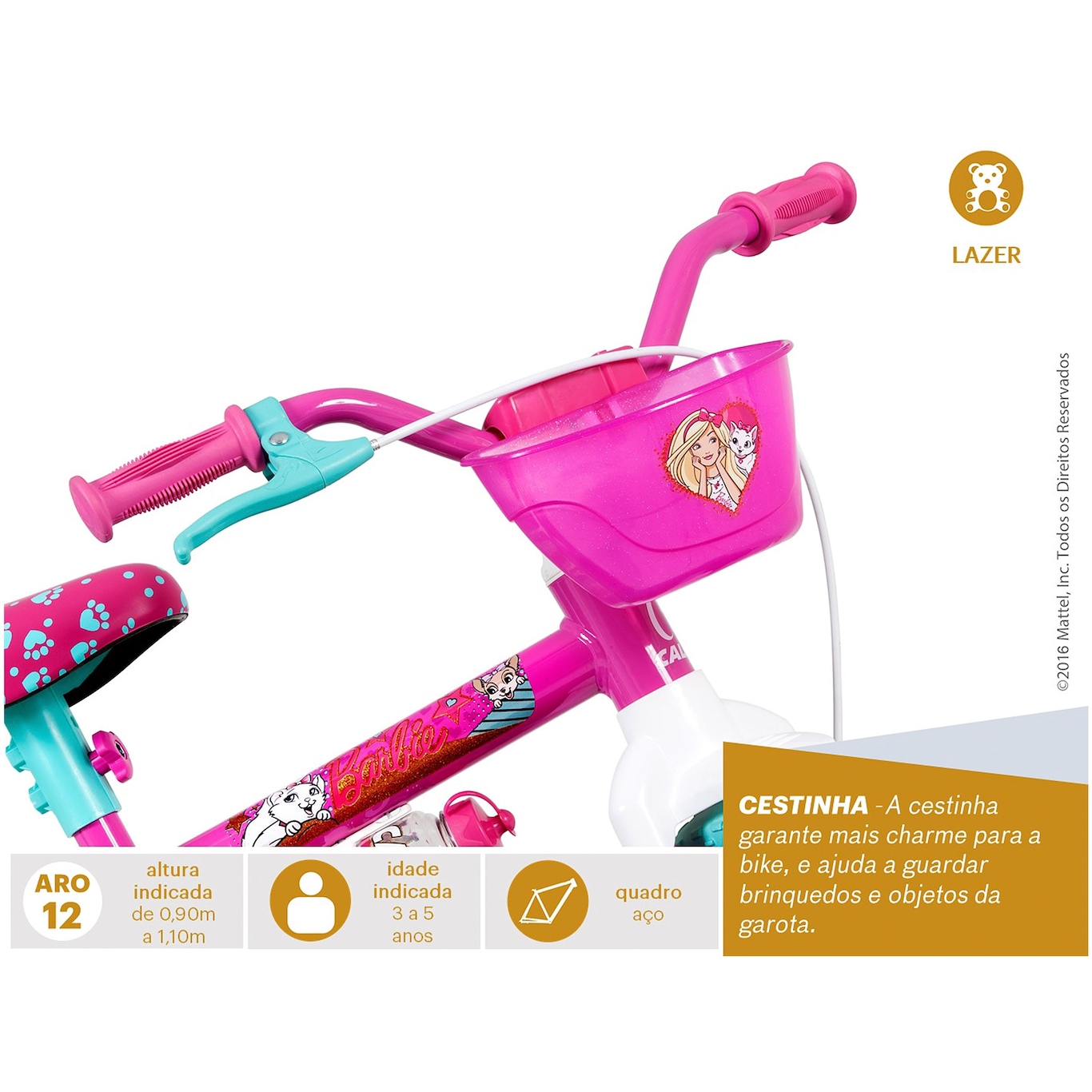 Bicicleta MATTEL Barbie