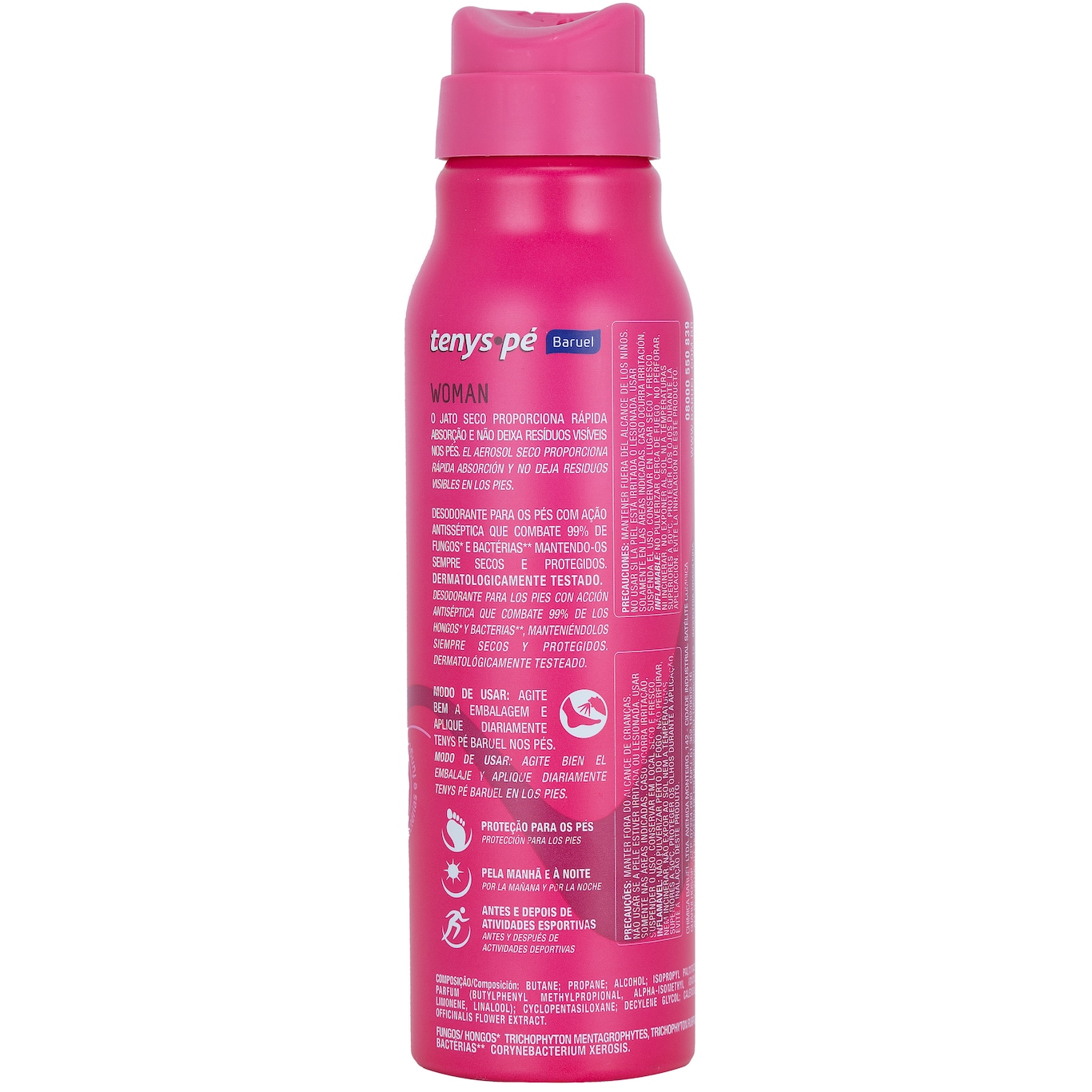 Desodorante para os Pés Tenys Pé Baruel Woman - Jato Seco - 150ml - Foto 2