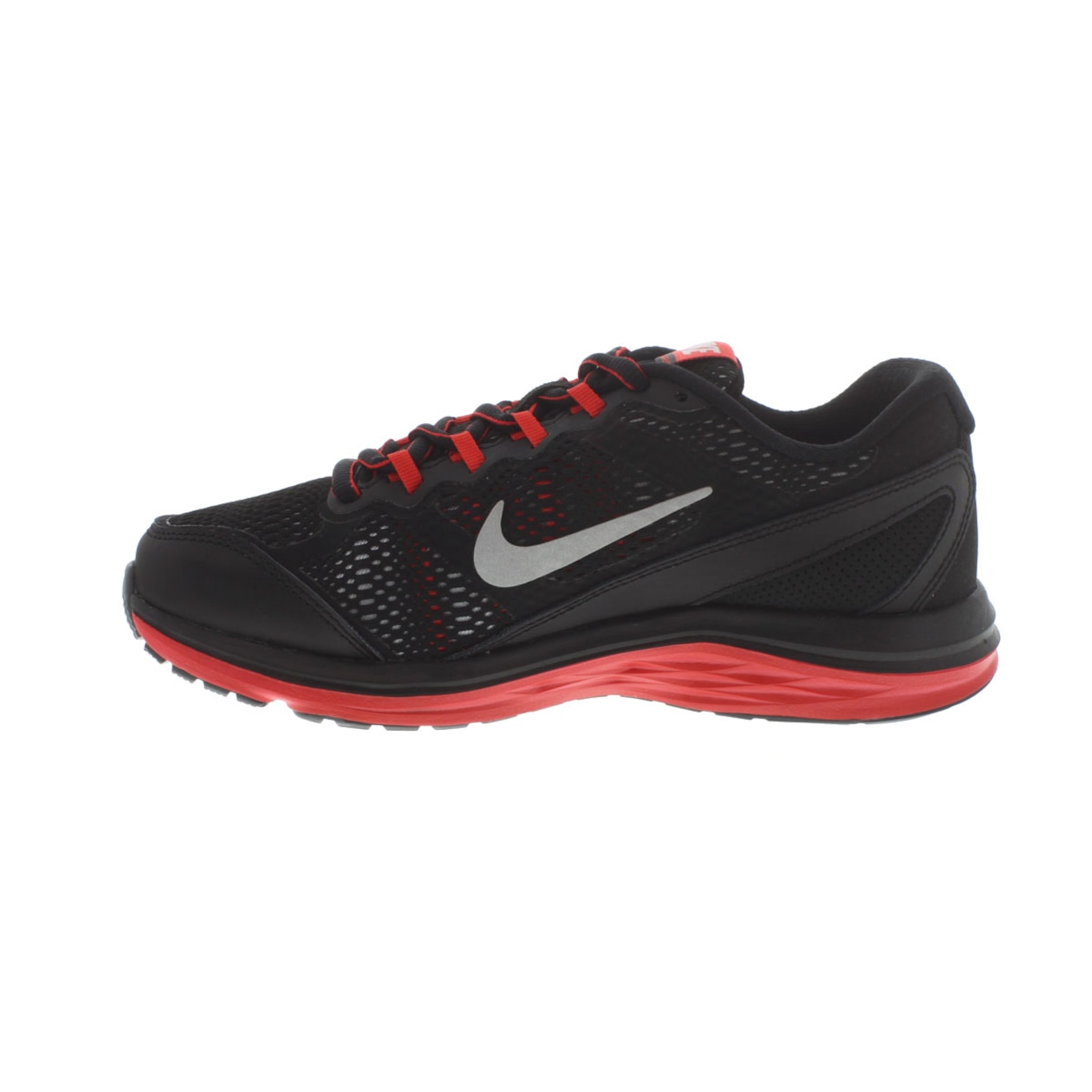 Nike dual fusion hot sale red and black