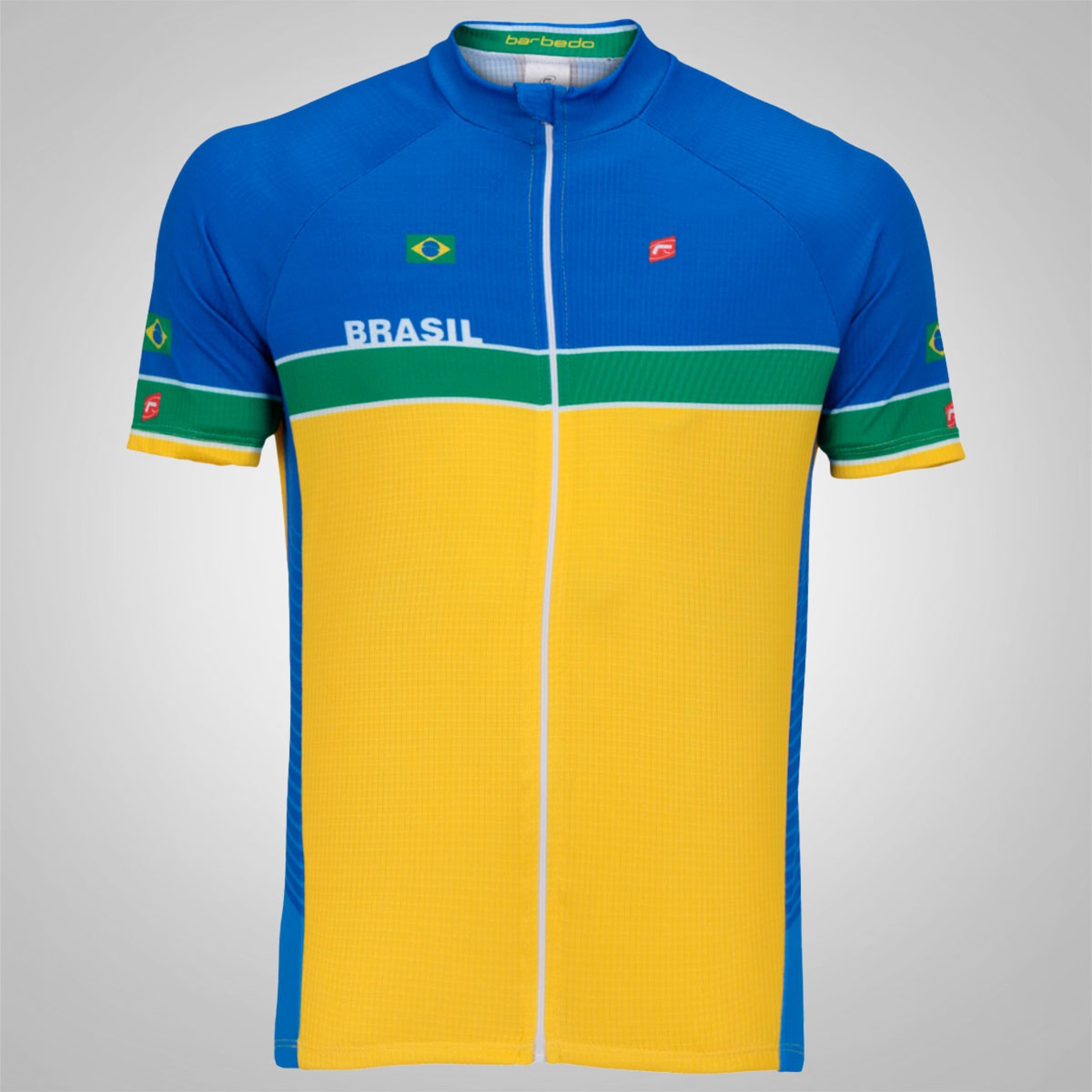 Camisa de Ciclismo Barbedo Time Brasil Amarela