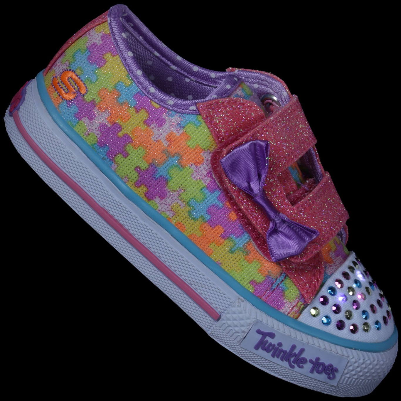 Tênis infantil skechers shuffles hot sale feminino