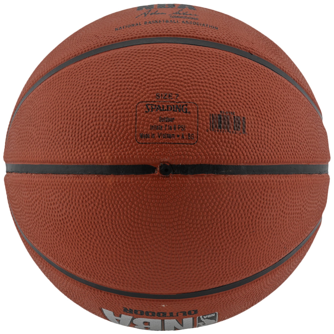 Spalding Bola Basquetebol NBA Silver Outdoor Laranja