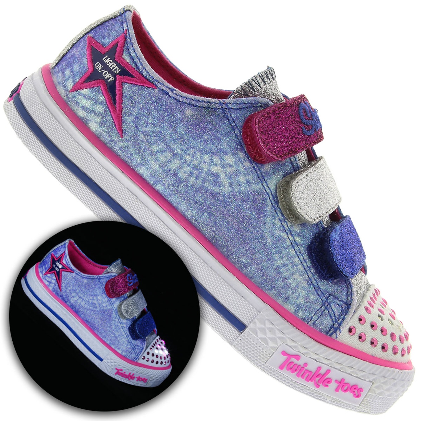 Tênis skechers twinkle toes shuffles online infantil