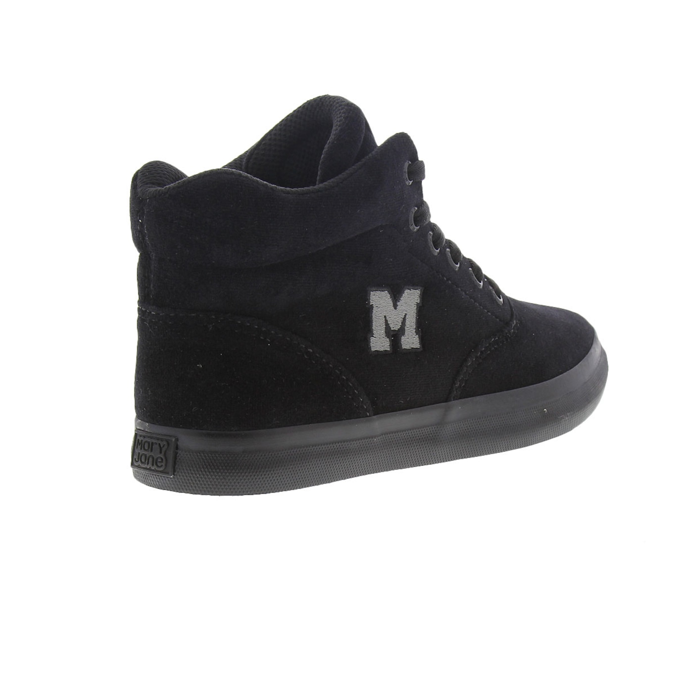 Tenis mary jane hot sale preto cano alto