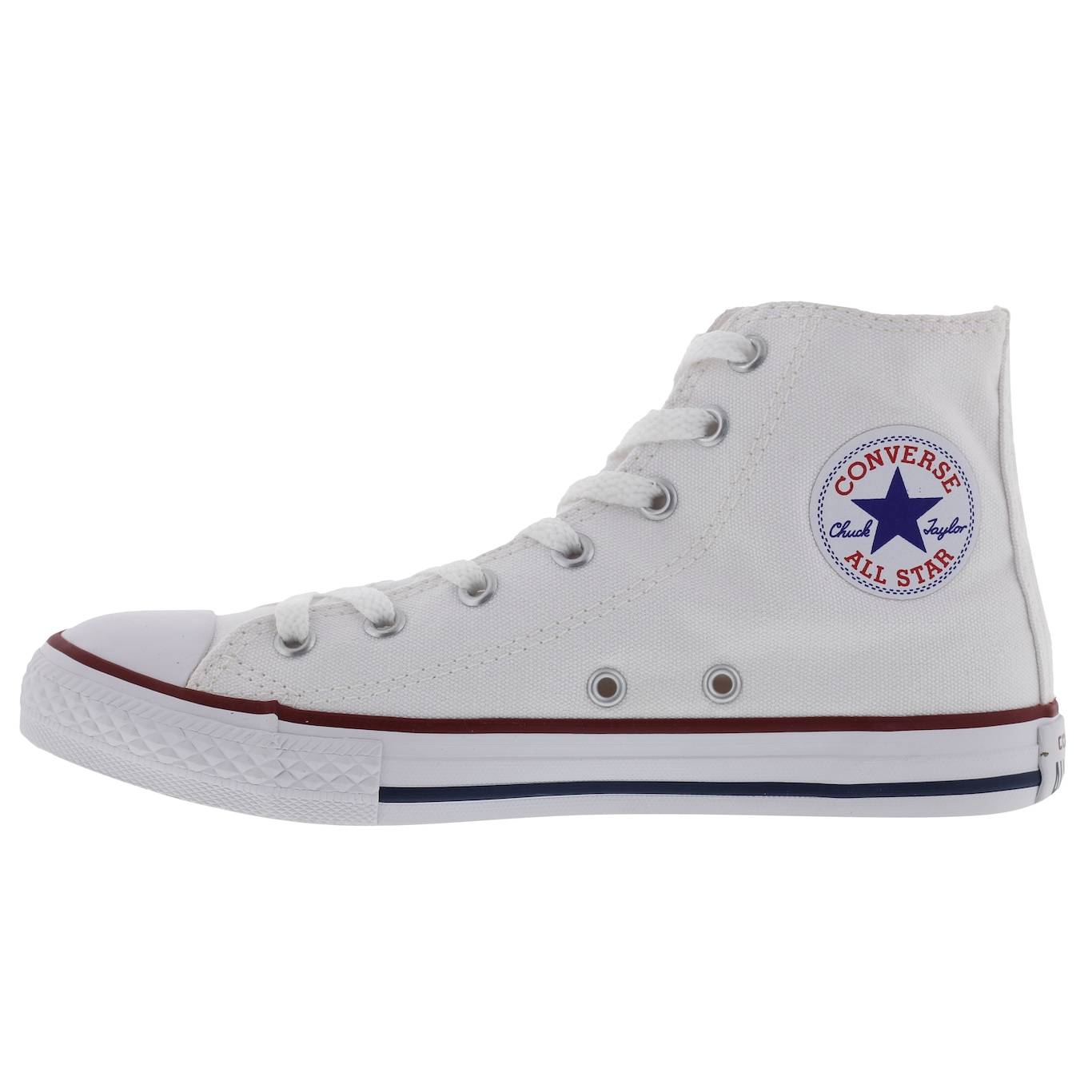 All star branco cano best sale alto infantil