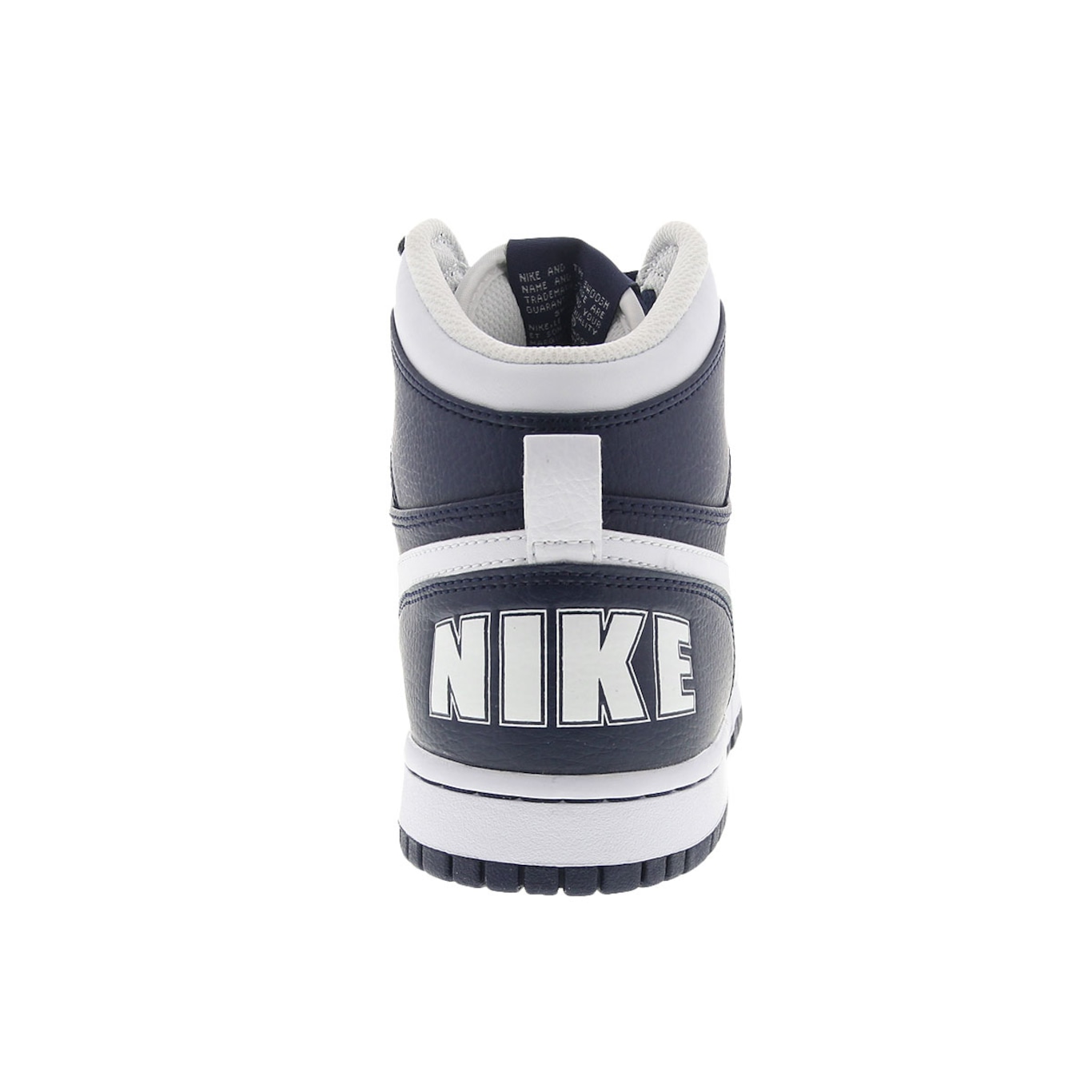 Tênis big nike high sales couro branco cano alto