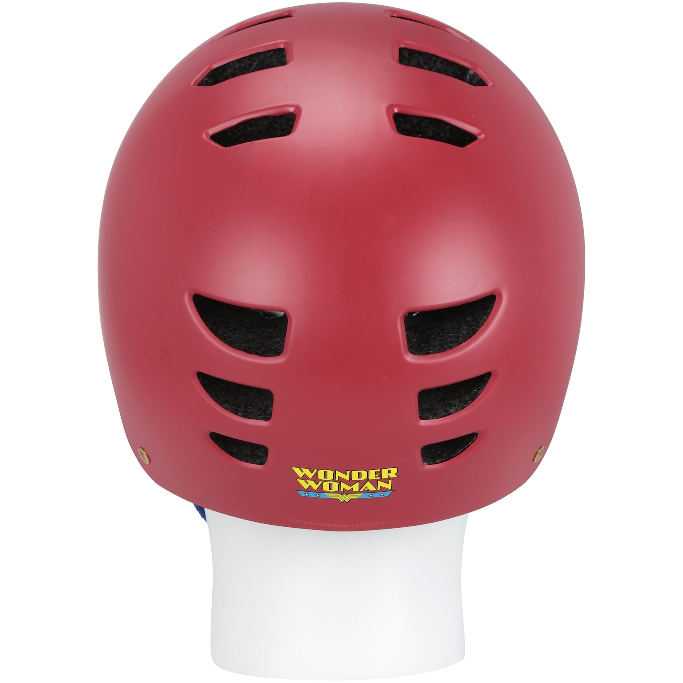 Capacete Bicicleta Vermelho Infantil Mulher Maravilha DC Comics